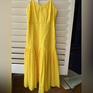Gorgeous spaghetti straps summer dress from J Crew. Size 0. Drop waist